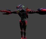 A Super Zebesian - a Pirate with an arm cannon, which appears in Metroid: Other M.