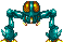 Blue Sidehoppers sprite from Super Metroid.