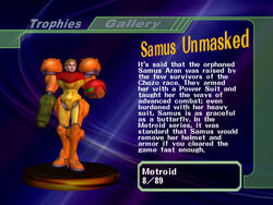 Samus Desenmascarada descripción SSBM