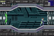 The door transition cutscene from Metroid Fusion.