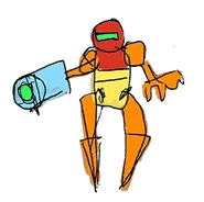 Samus amiibo sketch