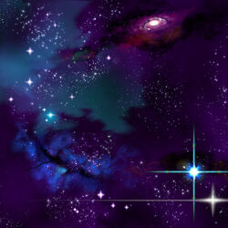 The cosmos, as depicted in  based on backgrounds from 