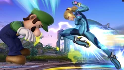 Zero Suit Samus's Dash Attack in Wii U