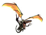 Компьютерное изображение летящего Мета Ридли из Metroid Prime