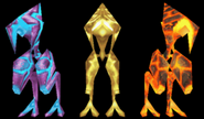 The three unused models (from left to right): Ice, Electro, Magma.