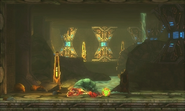 Metroid Samus Returns Arachnus Arachnus Slip Bomb Trip (Area 2).png (149 KB) Arachnus trips and falls after being hit by a Bomb in its Ball form in Samus Returns