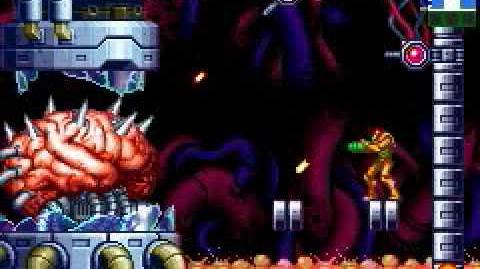 Lucha contra Cerebro Madre en Metroid: Zero Mission.