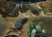 Beta sandigger.jpg (58 KB) A Sandigger in an early version of Metroid Prime 2: Echoes.