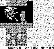 A Gamma Metroid in a sand-filled cave