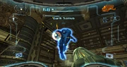 Samus battles Dark Samus for the first time.