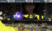 Samus firing a Charge Shot in Super Smash Bros. for Nintendo 3DS