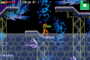 Water in Crateria. (Metroid Zero Mission)