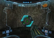 Beta Green Hatch.png (1.81 MB) Beta hatch with a Blast Shield lock over it, Echoes. The Green Hatch can still be destroyed.