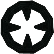 The outer ring's backside of a Puffer Port, its inside markings seen without the door.