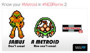 NES Remix 2 Metroid can't crawl