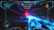 Hiperestado y rayo de Phazon en Metroid Prime Remastered.