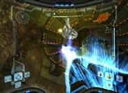 Plasma Incendiary Launcher destroyed.png (482 KB) Samus destroys one of the Plasma Incendiary Launchers.