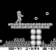 The Alpha's chamber in Return of Samus