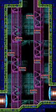 Probe-filled shaft full view