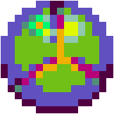 Sprite of the Varia Suit's Morph Ball.