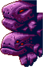 Two busts seen above the elevator to  in .