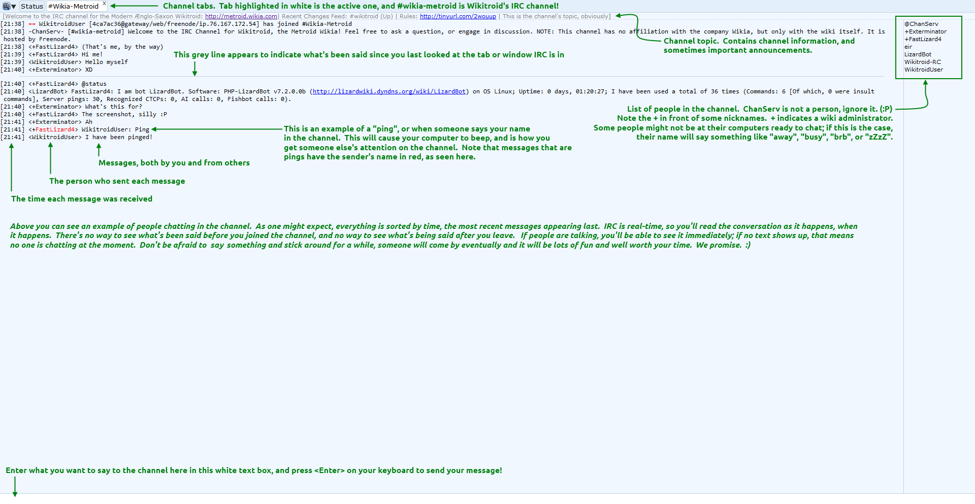 Wikitroid:irc | Wikitroid | Fandom