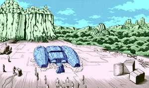 Корабль Чозо, приземлившийся на планете K-2L в манге Metroid.