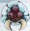 Infant Metroid in the original Metroid 2