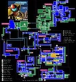 Mapa de Metroid: Zero Mission.