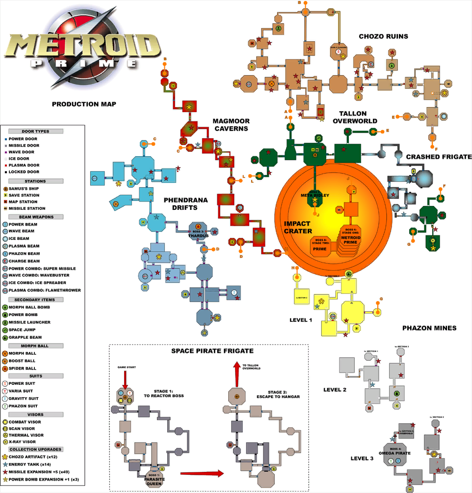 Metroid Prime World Map Map | Wikitroid | Fandom