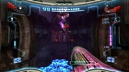 A Dark Tallon Metroid in the room, from New Play Control and Trilogy.