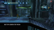 Samus enters the Sector Generator Room.