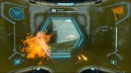 Seedling Splatter Remastered.png (812 KB) Samus's vision is obscured by a Seedling's projectile in Metroid Prime Remastered.