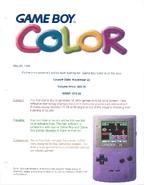 Nintendo SOURCE BOOK 1998. Purple GBC was often used in promotional photos.