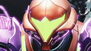 MD Burenia Gravity Suit Samus face close up