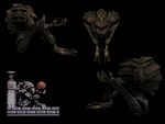 Статуя, которая держит в руках Шар-паук в Metroid Prime 3: Corruption.