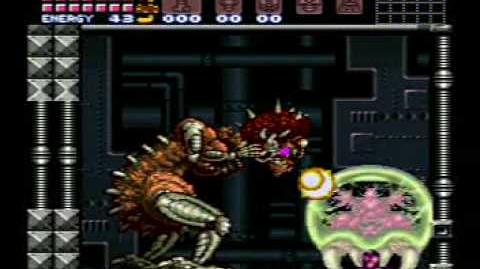 Lucha contra Cerebro Madre en Super Metroid y la huida de Tourian.