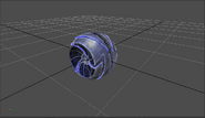 Possible early model of the Gravity Suit's Morph Ball.