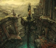 Concept artwork of the solar-energy collector.