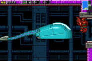 A Zebesian attempting to stop Samus's escape.