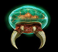 Artwork of a Tallon Metroid.