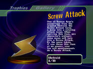 Screw Attack trophy, Melee.