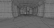 Ben Sprout wireframe render of the maintenance area below the Escape Pod.
