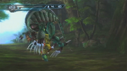 Samus combating a Griptian in the E3 2009 trailer for the game.