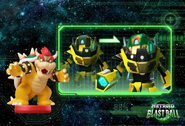 Bowser's amiibo, scanned into use in Federation Force.