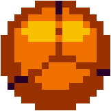 Sprite of the Chozo Varia Suit's Morph Ball, which was used by the SA-X.