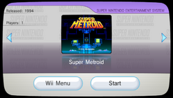 Super Metroid VC Channel preview