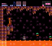 Lava in Norfair (Super Metroid)