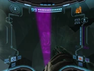 A strange purple line can be seen under the Map (via secret world).