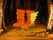 High Jump Boots Captain N.png (279 KB) Captain N: The Game Master. In Metroid, Sweet Metroid, Duke throws a pair of these to Kevin Keene, who uses them to escape enemies closing in on him.